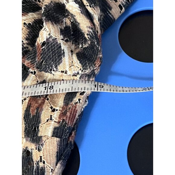 TRACY REESE Dress New Asymmetric Frock Cheetah Stripe Fit n Flare Mixed Print 10 - Picture 12 of 15